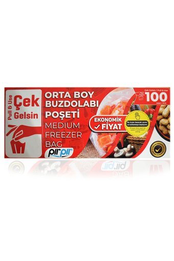 Life Pırpır Orta Buz Dolabı Poşeti 100 Adet