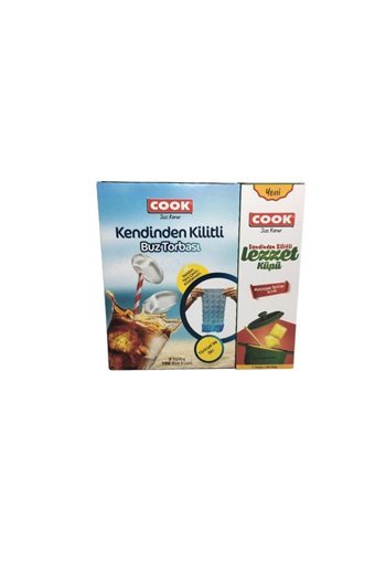 Cook Lezzet küpü Orta Kilitli Buz Torbası 7 Adet