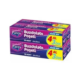 Parex Küçük Buz Dolabı Poşeti 4x50 Adet
