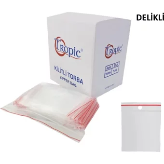 Tropic Küçük Kilitli 5x5 Buz Dolabı Poşeti 20x100 Adet