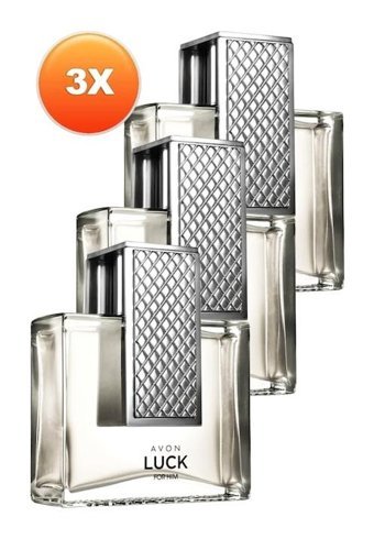 Avon Luck EDT Odunsu-Oryantal Erkek Parfüm 3x75 ml