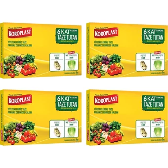 Koroplast taze tutan Buz Dolabı Poşeti 4 Adet