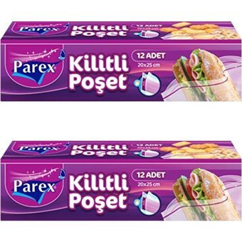 Parex Büyük Kilitli Buz Dolabı Poşeti 24 Adet