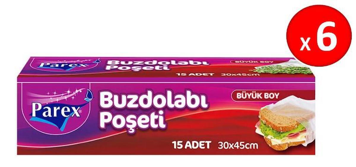 Parex Büyük 30x45 Buz Dolabı Poşeti 6x15 Adet