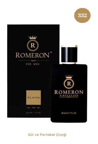 Romeron 332 Platin EDP Ferah-Yeşil Elma Erkek Parfüm 50 ml