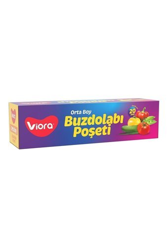 Viora Küçük-Orta Kilitli Buz Dolabı Poşeti 150 Adet