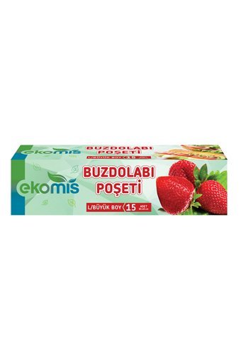 Ekomis Büyük Buz Dolabı Poşeti 15 Adet