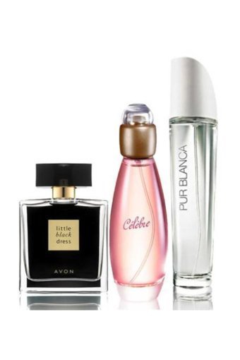 Avon Celebre 3 Parça Kadın Parfüm Seti EDP-EDT + Purblanca + Little Black Dress