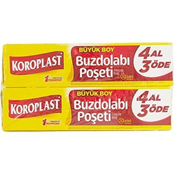 Koroplast Büyük Buz Dolabı Poşeti 80 Adet