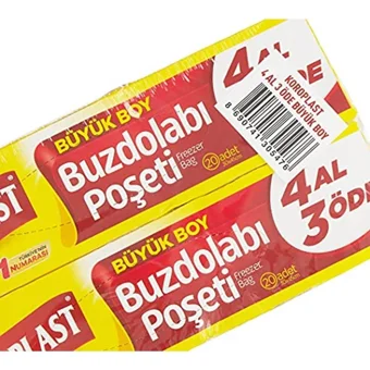 Koroplast Büyük Buz Dolabı Poşeti 80 Adet
