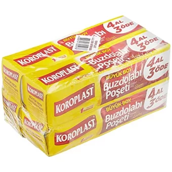 Koroplast Büyük Buz Dolabı Poşeti 80 Adet