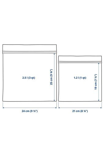 Ikea Orta Buz Dolabı Poşeti 2 Adet