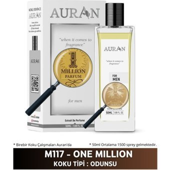 Auran M117 EDP Baharatlı-Odunsu Erkek Parfüm 50 ml