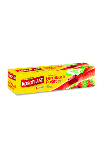 Koroplast fermuarlı Küçük Fermuarlı Buz Dolabı Poşeti 12 Adet