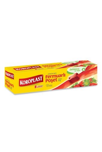Koroplast fermuarlı Küçük Fermuarlı Buz Dolabı Poşeti 12 Adet