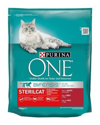 Purina One Sığır Etli Kısırlaştırılmış Tahıllı Yetişkin Kuru Kedi Maması 800 gr