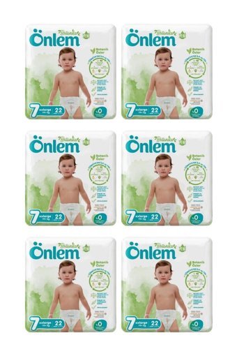Önlem Botanika XXL 7 Numara Cırtlı Bebek Bezi 6x22'li