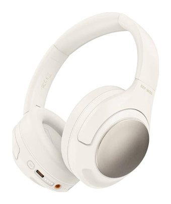 Recci REP-W86 5.3 Silikonlu Gürültü Önleyici Kablosuz Kulak Üstü Bluetooth Kulaklık Beyaz