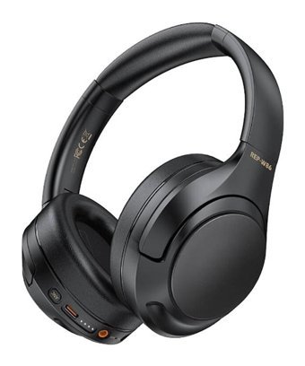 Recci REP-W86 5.3 Silikonlu Gürültü Önleyici Kablosuz Kulak Üstü Bluetooth Kulaklık Siyah