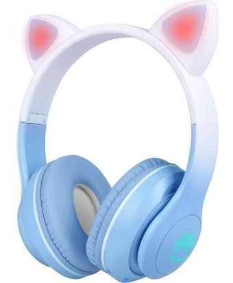 Zore STN-28 Pro Silikonlu Kablosuz Kulak Üstü Bluetooth Kulaklık Mavi