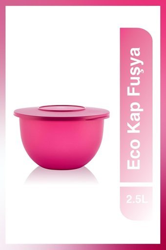 Tupperware Eco Yuvarlak Plastik Saklama Kabı 2.5 lt