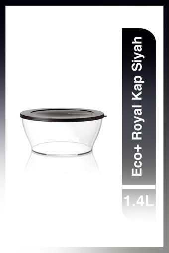 Tupperware Eco+ Royal Yuvarlak Cam Saklama Kabı 1.4 lt