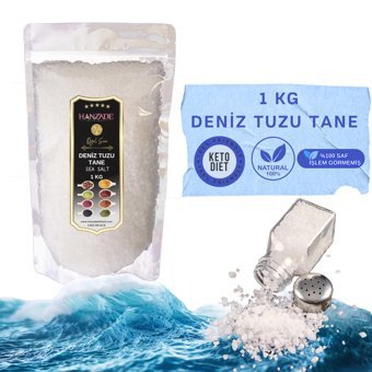 Hanzade Bitkisel İyotsuz Deniz Tuzu Paket 1 kg