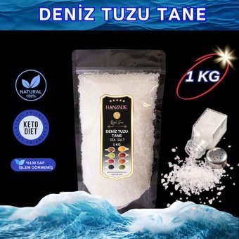 Hanzade Bitkisel İyotsuz Deniz Tuzu Paket 1 kg