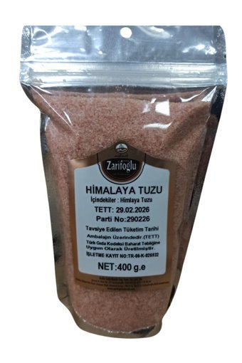 Zarifoğlu İyotsuz Toz Himalaya Tuzu Paket 400 gr