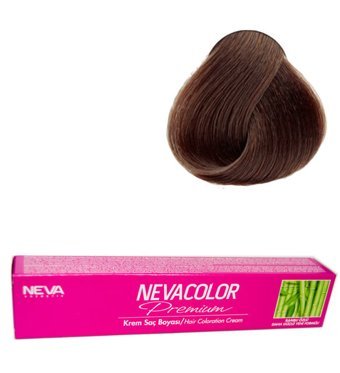 Neva Premium 6.1 Küllü Koyu Kumral Amonyaksız Vegan Krem Saç Boyası 4x50 ml
