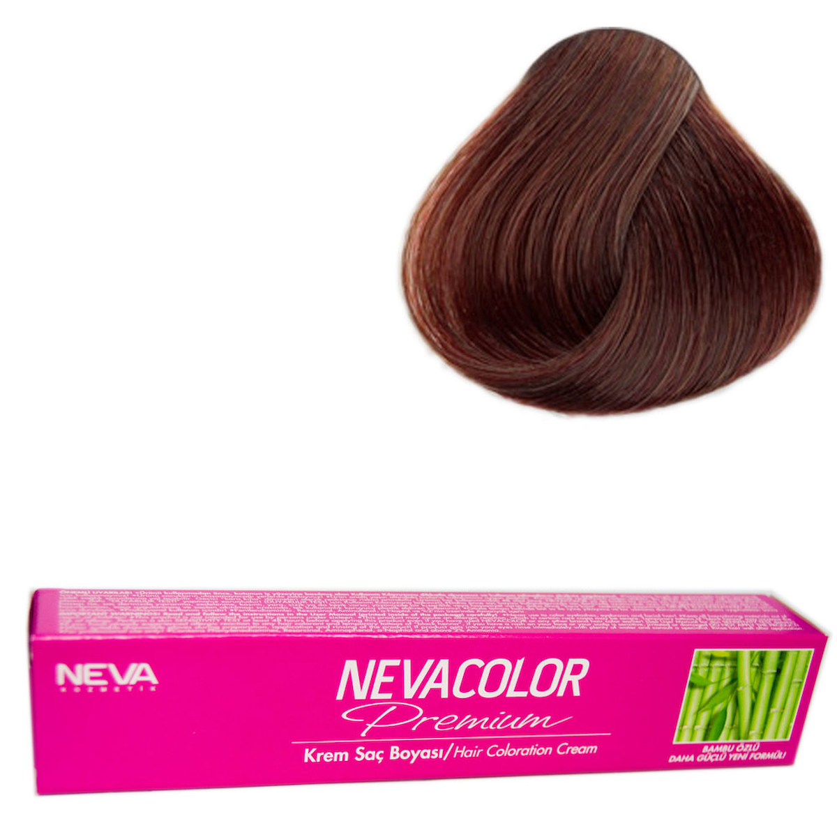 Neva Premium 5.90 Yoğun Tütün Kahve Amonyaksız Vegan Krem Saç Boyası 2x50 ml