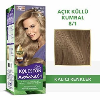 Wella Koleston Naturals 8.1 Açık Küllü Kumral Krem Saç Boyası 50 ml