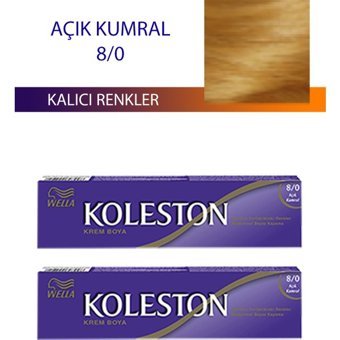 Wella Koleston 8.0 Açık Kumral Krem Saç Boyası 2x50 ml