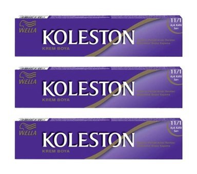 Wella Koleston 11.1 Açık Küllü Sarı Krem Saç Boyası 3x50 ml