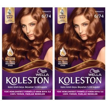 Wella Koleston 6.74 Terracotta Krem Saç Boyası 2x50 ml
