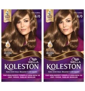 Wella Koleston 6.0 Koyu Kumral Krem Saç Boyası 2x50 ml