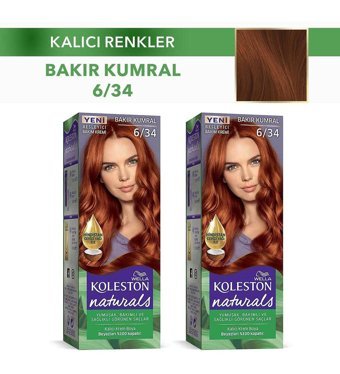 Wella Koleston Naturals 6.34 Bakır Kumral Krem Saç Boyası 2x50 ml