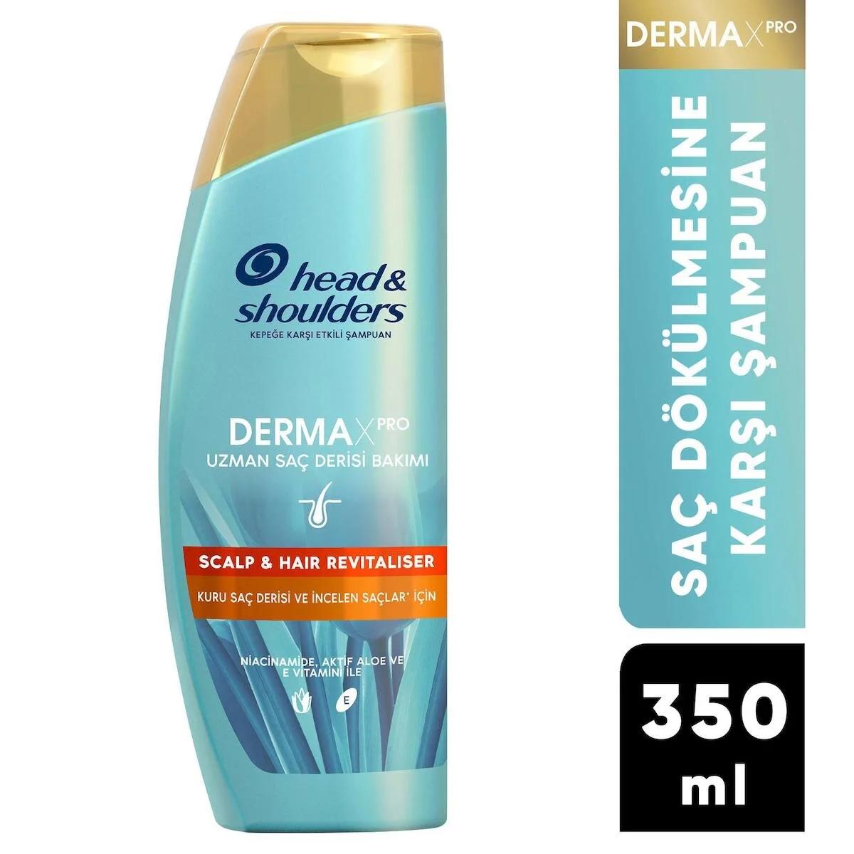 Head & Shoulders Dermaxpro Scalp Revitalizer Dökülme Karşıtı Arındırıcı Tuzsuz Sülfatsız Parabensiz Şampuan 350 ml