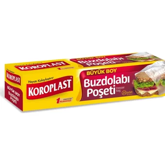 Koroplast Büyük Buz Dolabı Poşeti 6x20 Adet