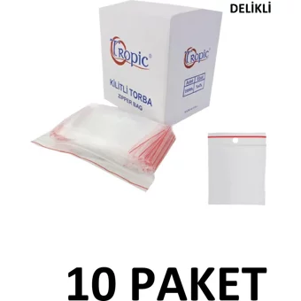 Tropic Küçük Kilitli 5x5 Buz Dolabı Poşeti 10x200 Adet
