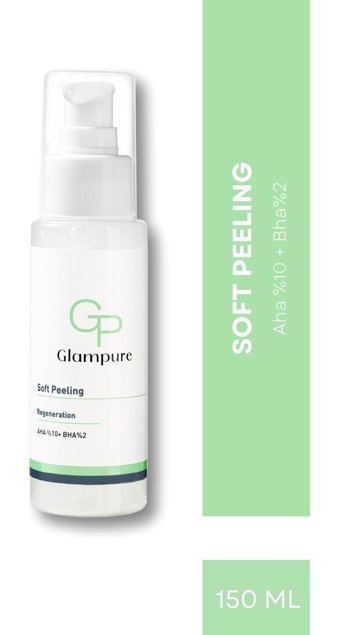 Glampure Soft Peeling Siyah Nokta Karşıtı Leke Giderici Krem Tüp Yüz Peelingi 150 ml