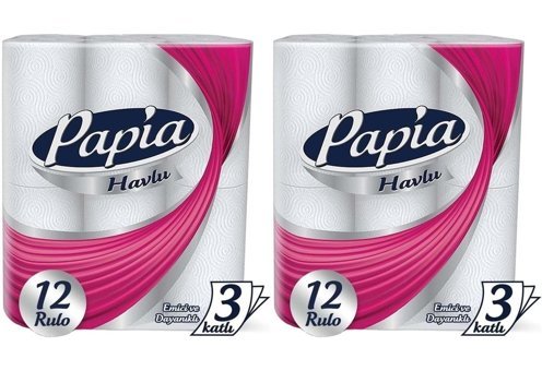 Papia Emici 3 Katlı 2x12'li Rulo Kağıt Havlu
