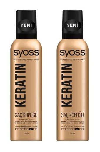 Syoss Keratin İnce Telli Saçlar İçin Şekillendirici Saç Köpüğü 2x250 ml