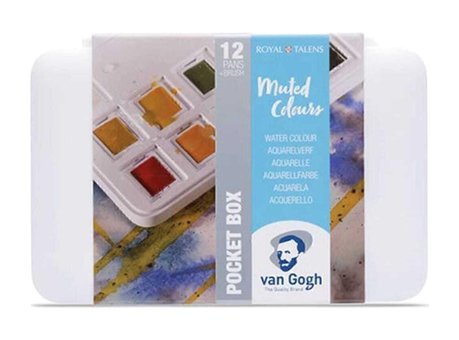 Talens Muted Colors 12'li Tablet Sulu Boya