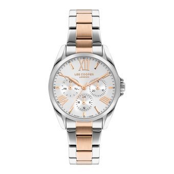 Lee Cooper LC07685.530-NM Takvimli 40 mm Gri-Rose Gold Metal Kordon Analog Kadın Kol Saati