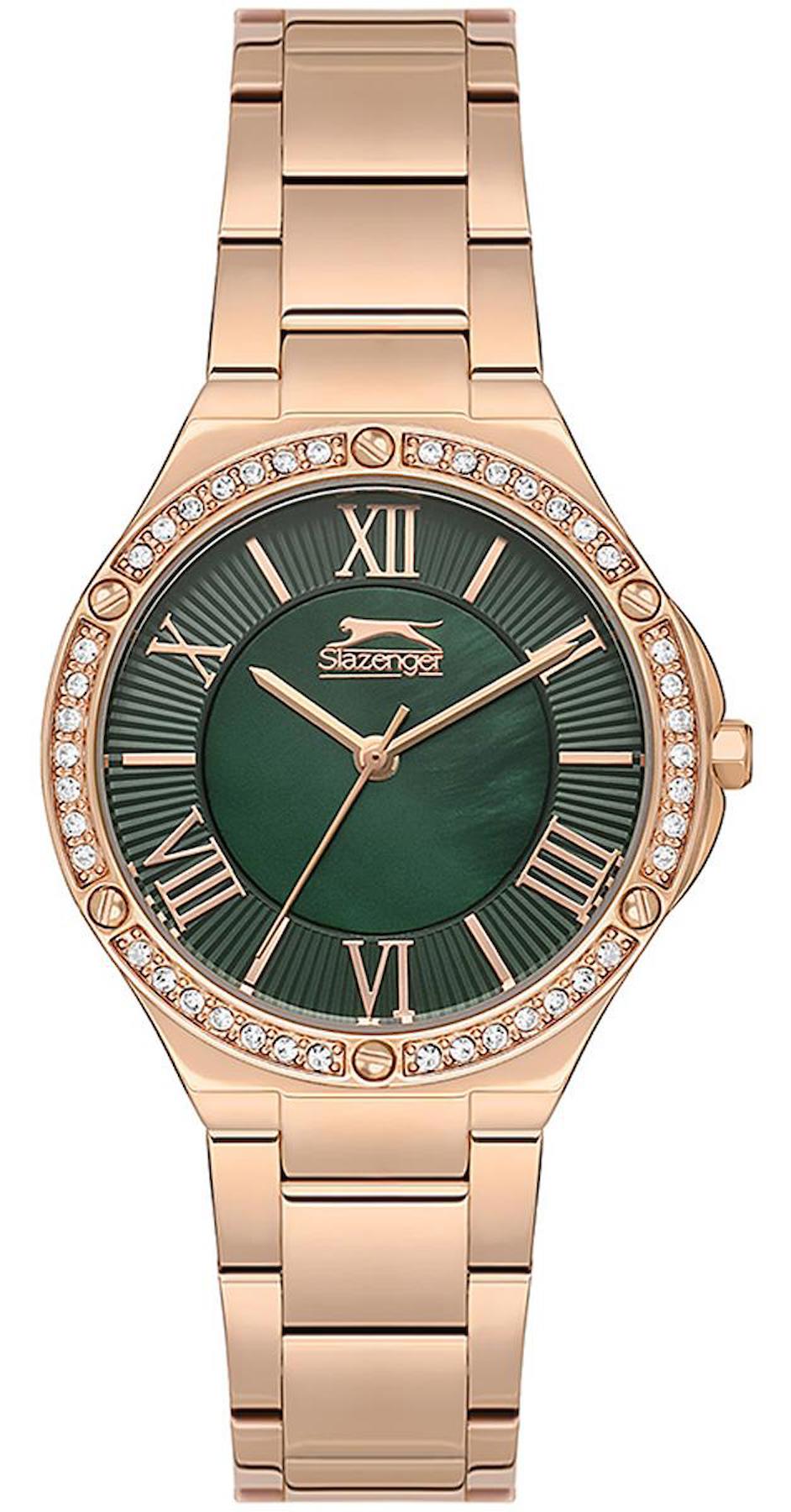 Slazenger SL.09.2225.3.04 35 mm Rose Gold Çelik Kordon Analog Kadın Kol Saati