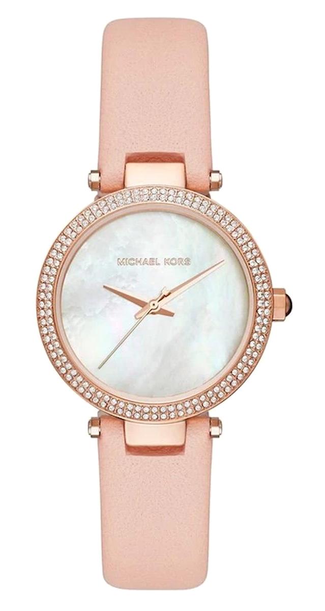 Michael Kors MK2590 38 mm Pembe Deri Kordon Analog Kadın Kol Saati
