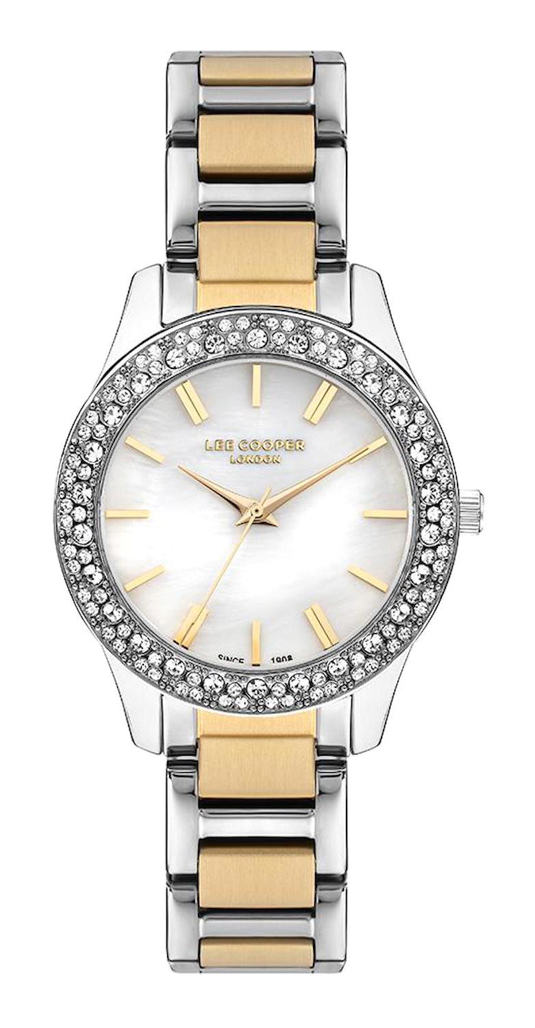 Lee Cooper LC07869.220 40 mm Altın Çelik Kordon Analog Kadın Kol Saati
