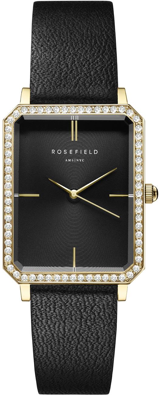 Rosefield OBBLG.O51 24 mm Siyah Deri Kordon Analog Kadın Kol Saati
