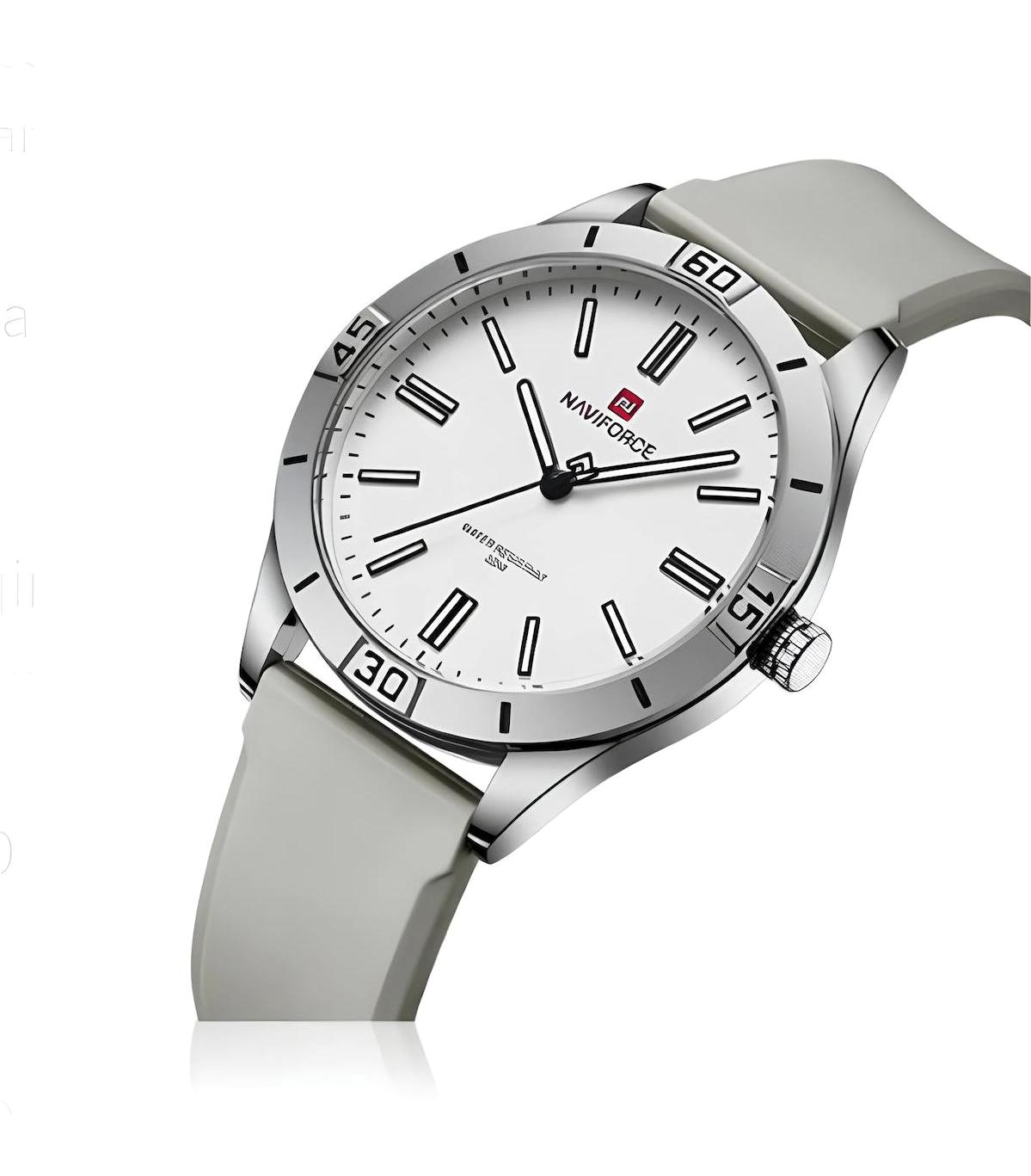 Naviforce NVF000101 36-40 mm Gri Silikon Kordon Analog Kadın Kol Saati